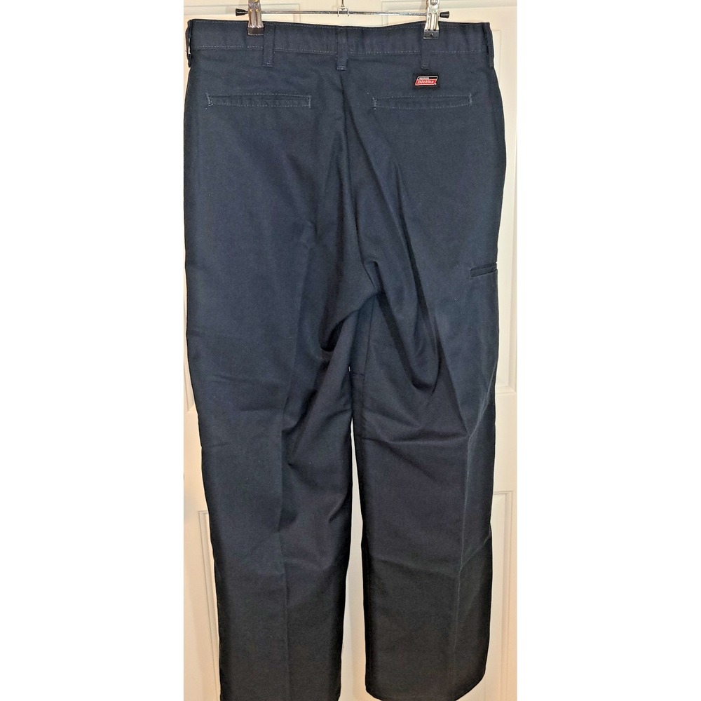 Mens DICKIES‎ Loose Fit Double Knee Work Uniform Pants NWOT Navy 33x32